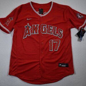 Authentic Collection Engineered Shohei Ohtani Japanese writing Angels Jersey 40
